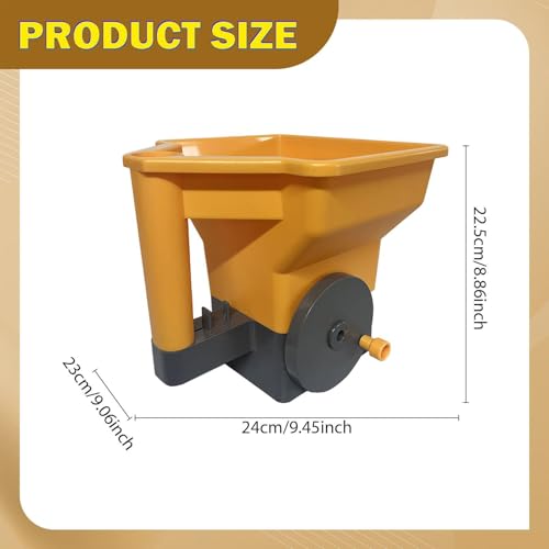 predolo esparcidor portátil manual ajustable para jardín miniatura 3