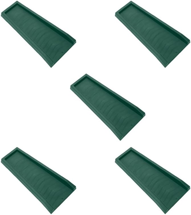 Master Mark Splash Block, Decorative Gutter Downspout Extensions, Splashguard, Foundation Water Diverter, Rain Gutter Guard, Plastic 24 Green (5 Pack)