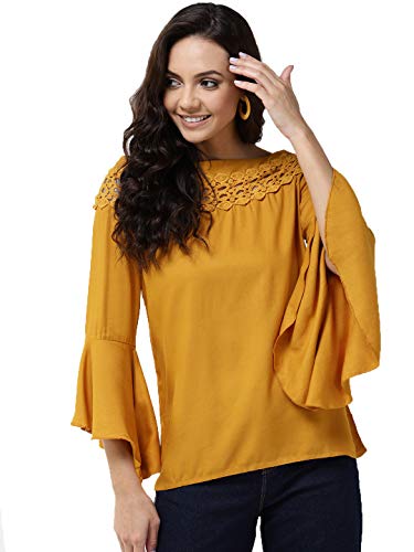 Image of Style Quotient Women Solid Viscose Rayon Smart Casual top