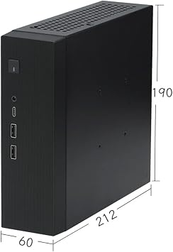 1Pcs M09 HTPC Host Mini ITX Computer Chassis DC Power Supply Industrial Control Chassis Home Desktop Computer Case