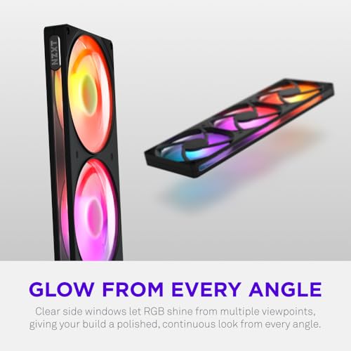 Image of NZXT F420 RGB - 420mm Single-Frame PWM RGB Fan - Black