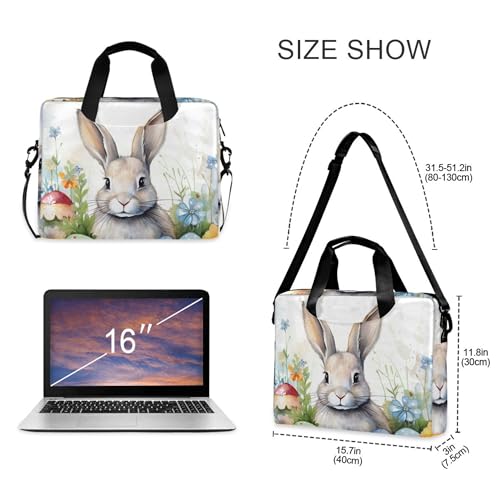 Funda para portátil ALAZA con diseño de conejo, 13-15.6 pulg miniatura 4
