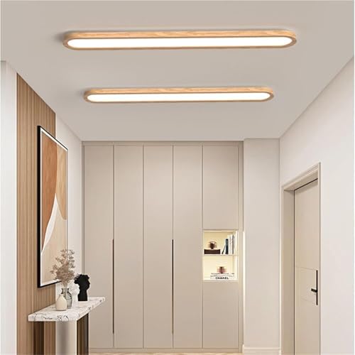 Luces de techo LED de madera que solucionan la falta de luz en el baño 5