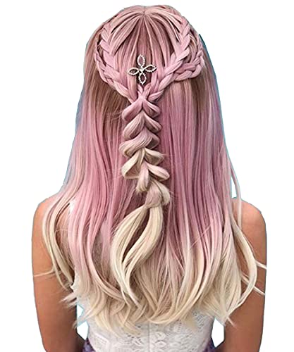 KAWA KANA ウイッグ ロング ミディアム セミロング フルウィッグ カール かつら グラデーション カラー レディーズ カツラ 女装 ウィッグ スイートパイ ロングヘアー 自然 小顔 耐熱 原宿系 ロリータ 日常