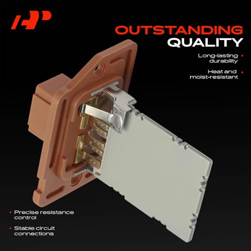Image of A-Premium Manual HVAC Blower Motor Resistor Compatible with Hyundai & Kia | for Elantra 2014-2019, Soul 2014-2019, Elantra GT 2013-2019