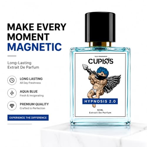 Image of 50ML Cupids Hypnosis Cologne for Men 2.O Infused Perfume with Original Cupids Hypnosis Perfume Charm Formula, Long-Lasting Magnet Fragrance for Men or Womens | Cupid Hypnosis Premium Perfume - Unisex Long Lasting Parfum, Signature Scent for Men & Women, 8+ Hour Performance