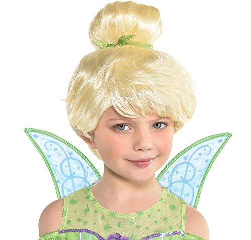 Suit Yourself Peter Pan Tinker Bell Wig for Children, One Size, 11 Inches Long, Features Bangs and a Green Ribbon