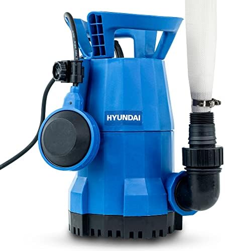 Hyundai 250w Electric Clean Water Submersible Water Pump 10m Cable, 83.3L Per Minute, 6M Suction Lift 3 Year Platinum Warranty