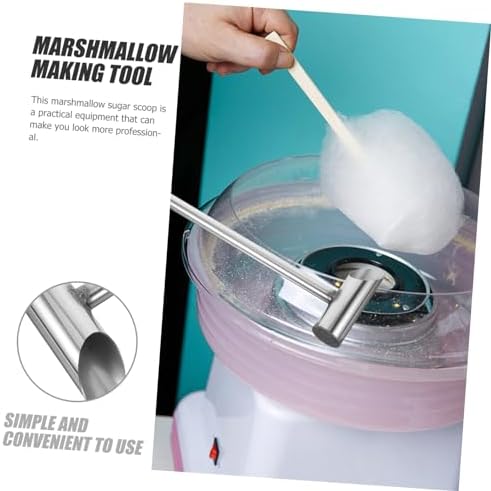 NUOBESTY Marshmallow şeker kaşığı paslanmaz çelik ergonomik el kaşığı tekrar kullanılabilir paslanmaz çelik kaşık mutfakta marshmallow üretimi için - Görsel 7