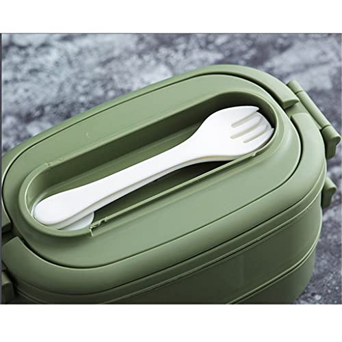 Amazon | 取っ手付き三段弁当箱 電子レンジサラダボックス お弁当箱 お