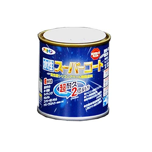 アサヒペン ペンキ 水性スーパーコート 水性多用途 こげ茶 1/12L