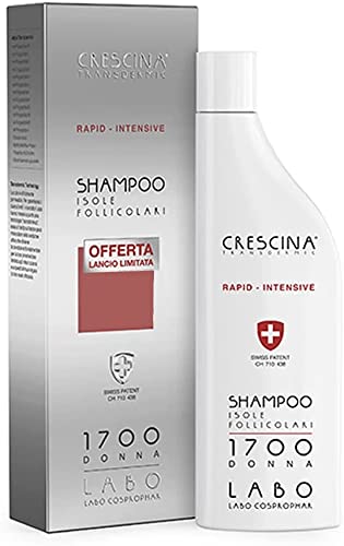 Crescina Transdermic RAPID INTENSIVE Follicular islands Shampoo Fall Hair Treatment 1700 WOMAN 150ml