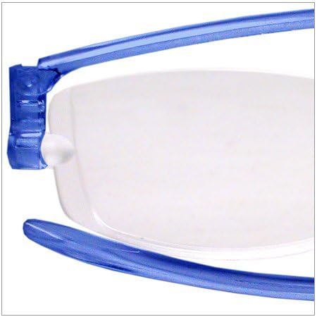 Nannini Compact 2 Reading Glasses - Assorted Colors & Magnifications (+1.0, Indigo Blue) by Nannini Flat Specs