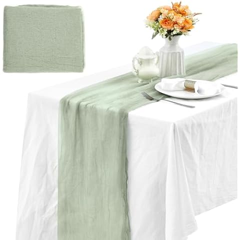 Boao 35.43 x 393.7 Inch Wedding Cheesecloth Roll Cover