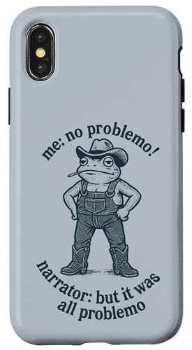 Western Frog Meme Me No Problem i[^[ JE{[C X}zP[X iPhone X/XS p