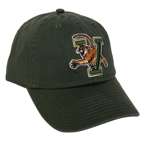 Desert Cactus University of Vermont Baseball Hat UVM Catamounts Brimmed Embroidered Hats Cap Adjustable Cloth Strap Adult (Style A) Green