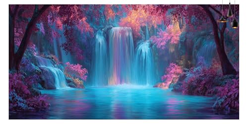DIY Peinture Diamant 5D Foret et Cascade Activité Relaxante Adulte 50x100 - 2