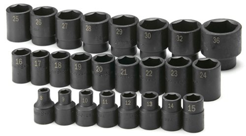 Black Friday - 60% OFF SK Hand Tools 4037 25-Piece 1/2-Inch Drive 6 Point Standard Metric Impact Socket Set