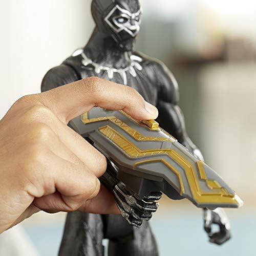Marvel Avengers Titan Hero Series Blast Gear Deluxe Black Panther Action Figure, 30-cm Toy, Inspired byMarvel Comics, For Children Aged 4 and Up