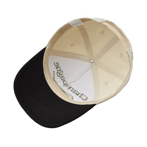 Image of Embroidered Lettering Print Dad Hat Baseball Cap Vintage Snapback Hat