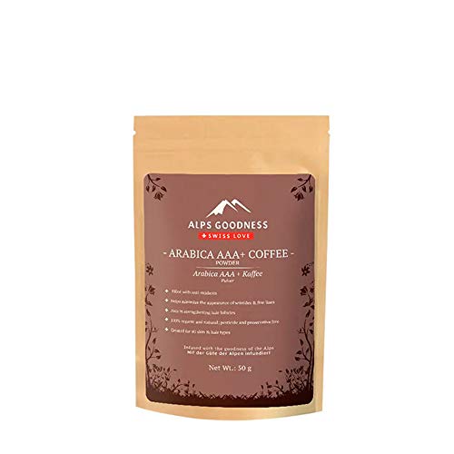 Alps Goodness Arabica AAA+ Coffee Powder for Skin & Hair (50 g) – Minimizes Fine Lines & Wrinkles, Strengthens Hair Follicles – 100% Pure & Natural