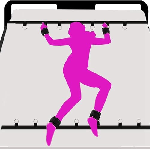 Bed Straps Restraints Sex Handcuff Bracelets for Women Submissive Kit Hand Leg Cuffs Ankle Wrist Restraints Sex Tie Downs Mattress for Adults Couples Bondaged Rope Cord & Rope for Bedroom Sweater