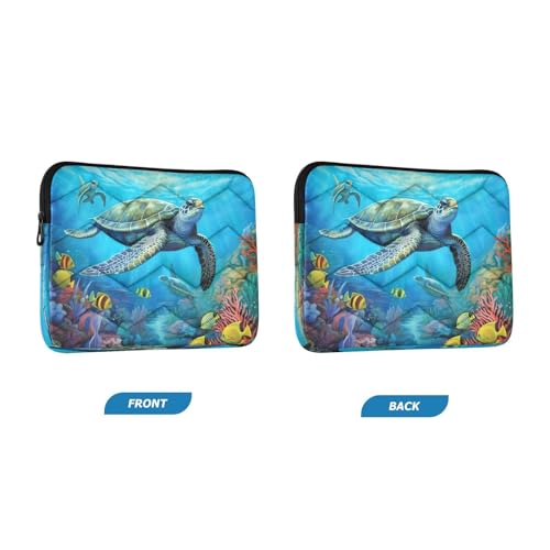 Funda para portátil con diseño turtle submarino 13-14 pulg miniatura 2