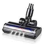 Replacement Head for Dyson V6 DC58 DC59 DC61 DC62 DC72 DC74 Cordless Vacuum Cleaner V Shape Turbo Bristle Roller Brush with LED Headlight Suitable for Hardwood Floors and Carpets
