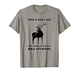 Vegetarian Old Indian word for Bad Hunter Tees - Funny Vegan