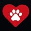 DOG PAW - HEART