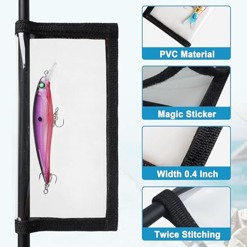 Couverture de leurre de pêche en PVC transparent - Lot de 4 ou 8 protections d'appâts pour canne