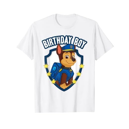 Nickelodeon PAW Patrol Chase Birthday Boy NKPAW1070 T-Shirt