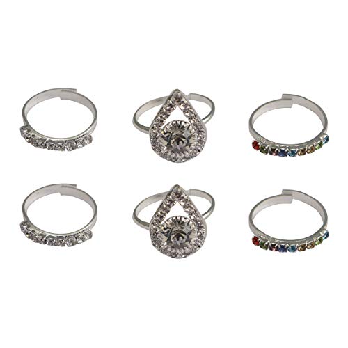 Set of 3 Pairs Toe Rings - Traditional Design