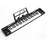 🎼【Wahl für Anfänger】ZHRUNS in voller Größe Das Klavier mit 61 Tasten verfügt über Aufnahme- und Wiedergabefunktionen, so dass Anfänger oder Kinder leichter und schneller Klavier lernen und spielen können.