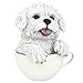 Design Toscano Puppuccino Puppy Collectible Dog Statue: White Maltese