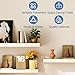 Mifurn Floating Shelves for Wall White Shelves Bathroom, Bedroom and Living Room, Wall Shelves & Book Shelf, Hanging Shelf, Modern Wooden Wall-Mounted Small Floating Shelf, 12x7x1.5 in, Set of 2