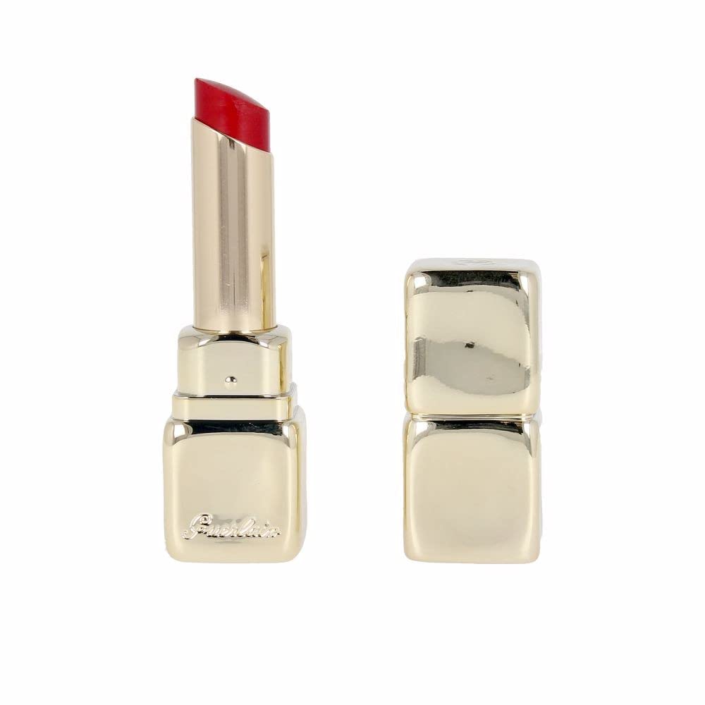 GUERLAIN 865-34998 Kisskiss Shine Bloom Lipstick 729-daisy Red for adults, designed for polished makeup and nail looks, red