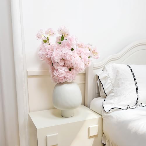 6 PCS 39-inch Cherry Blossom Artificial Flowers, Artificial Elongated Cherry Blossom Stems, for Home Decoration, Wedding Decoration, Indoor/Outdoor Decoration, Party Decoration, Table Decoration by Yuyueflow - Used condition - Image 5