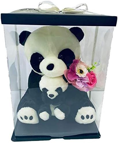 Amazon F Sententh 母の日のプレゼント 母の日 ギフト プレゼント ソープフラワー 枯れない花 造花 バラ 誕生日 記念日 結婚祝い 出産祝い 彼女 インテリア 石鹸 フレグランスソープブーケ付き おやこパンダ 花 観葉植物 フラワーギフト オンライン通販