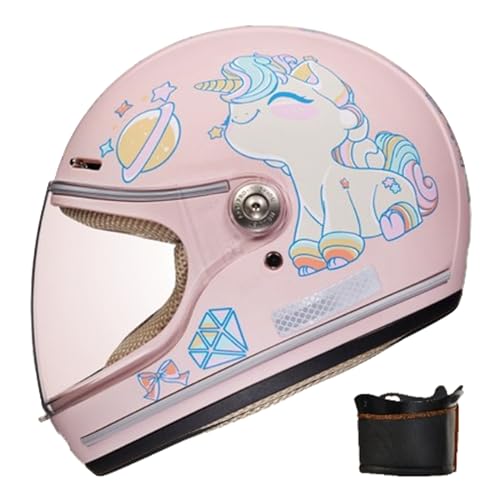 GNIUBBDB Integralhelm für Kinder, ECE-zugelassener Rollerhelm mit Sonnenblende und abnehmbarem Schal, Fahrradhelm für Jungen und Mädchen von 3 bis 12 Jahren D-1,46-52CM