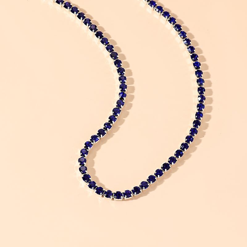 Sparkly Rhinestone Tennis Choker Necklace - Crystal Rhinestone Choker for Brides & Bridesmaids4