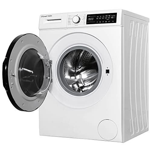 Russell Hobbs RH914W116W - Freestanding Washing Machine, 9kg Capacity, 1400 rpm, 15 Programmes, Eco Technology, Rapid Wash Cycles, White, 85 x 60.9 x 60 cm - Image 9