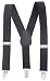 Kids and Baby Adjustable Elastic Solid Color Suspenders (22", Black)