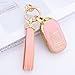 PIFOOG Key Fob Cover for Honda 2024 2023 CRV HRV Civic Accord Pilot Pink Gold Car Keys Accessories 5 Buttons Key Case Shell Bling Keychain Keyring Full Covers Protector Girly Cute Women TPU
