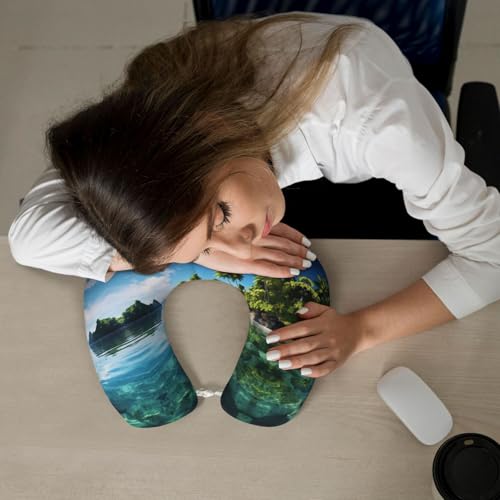 Almohada de espuma viscoelástica negra tamaño único miniatura 7