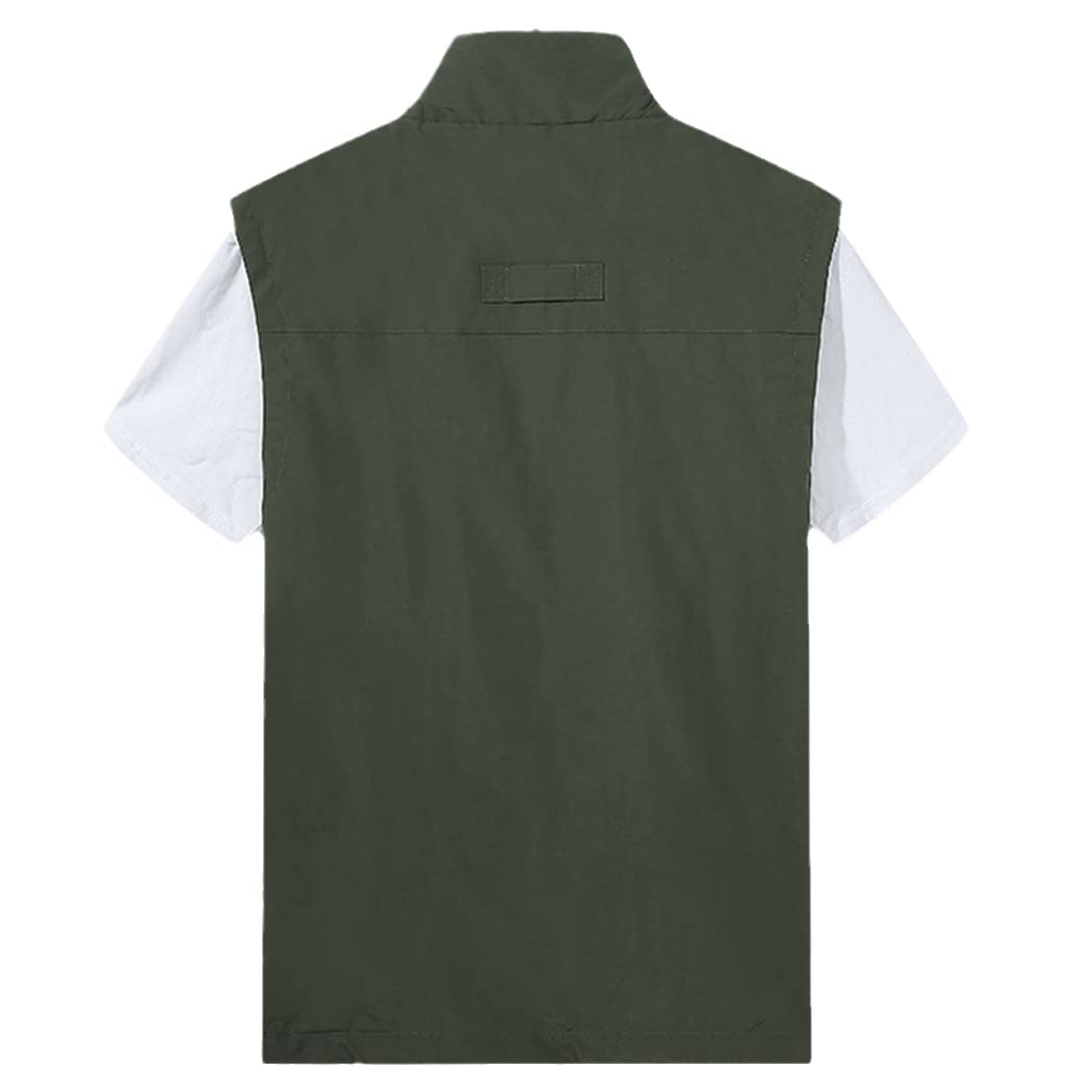 Chaleco para hombre, chaleco de deportes de verano, multibolsillos, escalada, senderismo, trabajo, pesca, chaleco sin mangas