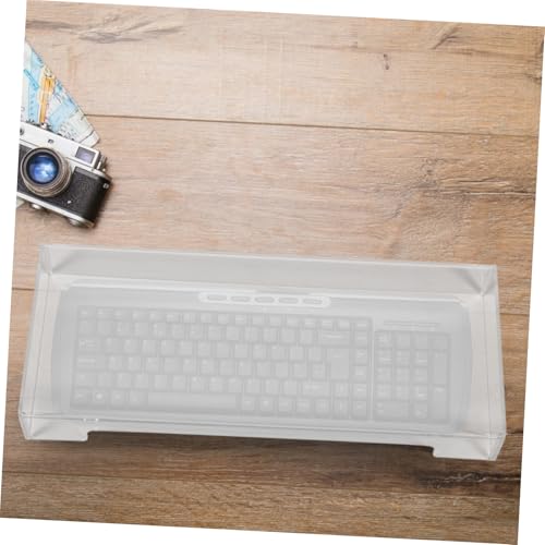 Protector teclado acrílico transparente: la funda antipolvo para un escritorio impecable 7