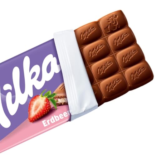 Milka Erdbeer Schokolade, 100 g – Ansicht 2
