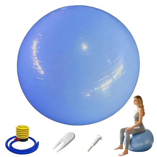 Pelota de yoga con enchufe de aire y bomba para entrenamiento de pilates de 55cm