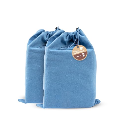Cotton Shoe Storage Bags with Drawstring (2 Pack)